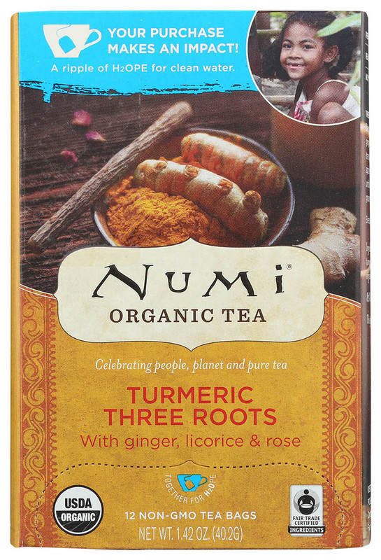 NUMI Tea Organic Turmeric 3 Roots