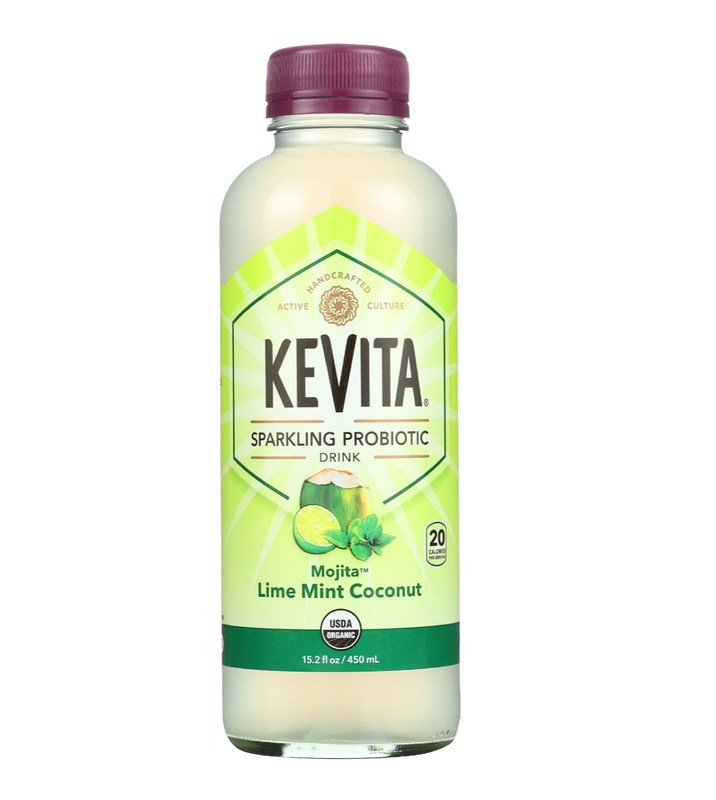 KEVITA Organic Sparkling Probiotic Mojita Lime Mint Coconut