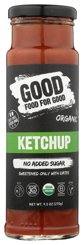 GOOD FOOD FOR GOOD Organic No Sugar Added Classic Ketchup