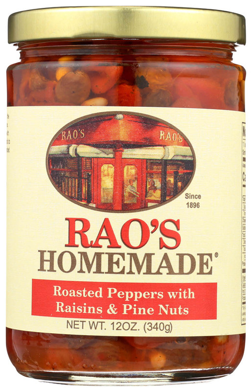 RAO'S HOMEMADE Roasted Red Peppers with Raisins & Pine Nuts