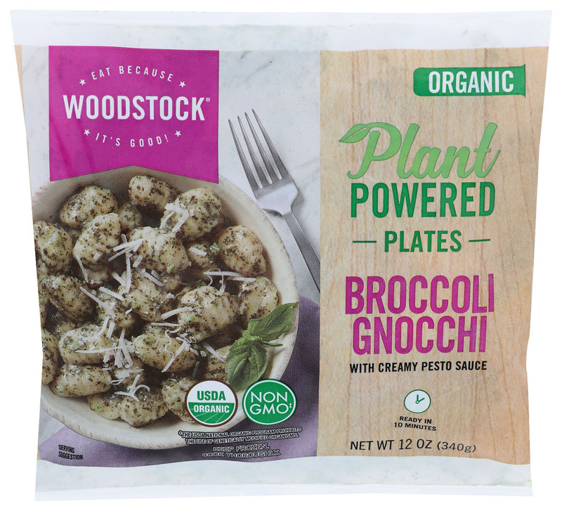 WOODSTOCK Frozen Organic Broccoli Gnocchi with Cream Pesto