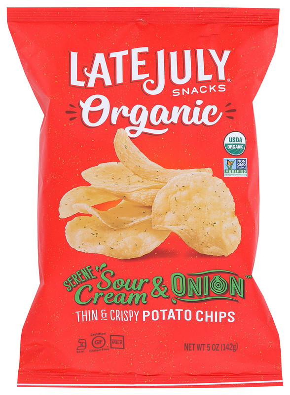 LATE JULY Organic Sour Cream & Onion Potato Chips