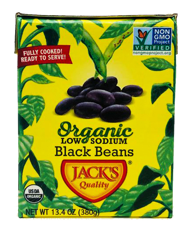JACK'S QUALITY Organic & Low Sodium Black Beans
