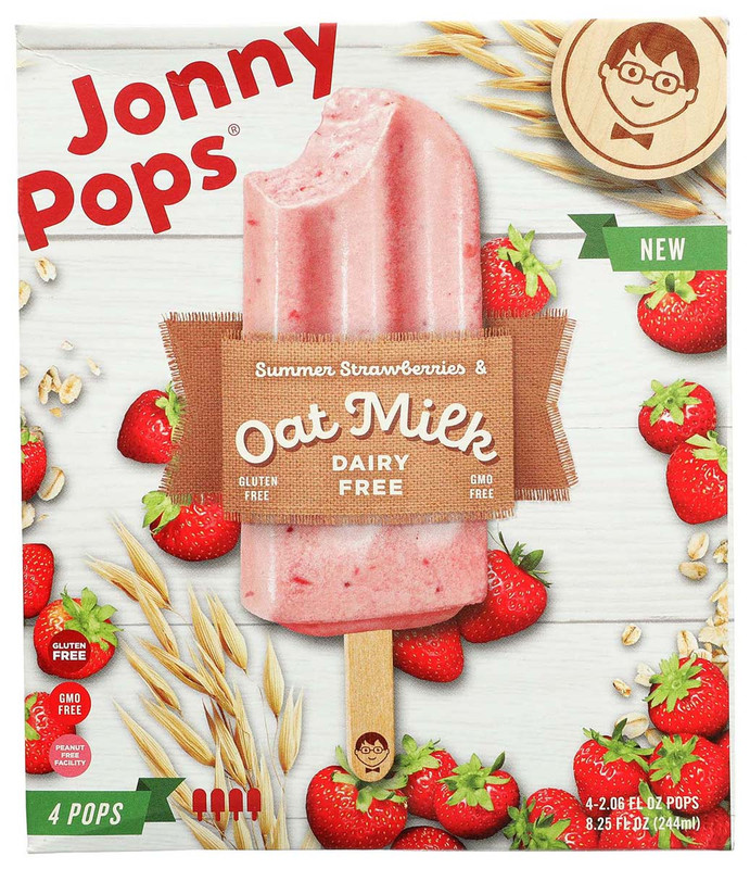 JONNY POPS Ice Pop Strawberry Oat Milk