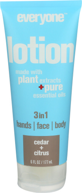 EVERYONE 3-in-1 Hands, Face, & Body Lotion, Cedar & Citrus