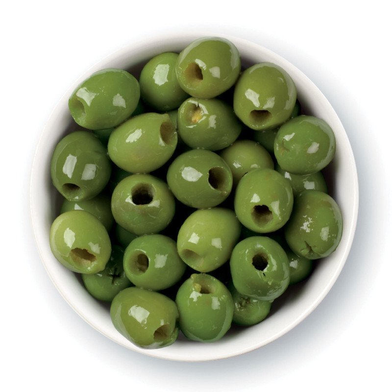 Pitted Castelvetrano Olives in Brine (16 oz)