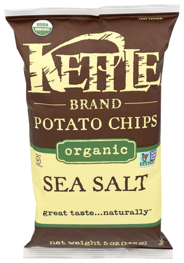 Kettle Brand Potato Chips, Sea Salt - 5 oz