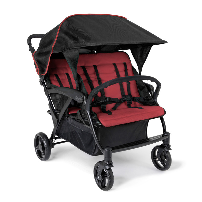 Odyssey Quad 4 Passenger Stroller Red/Black