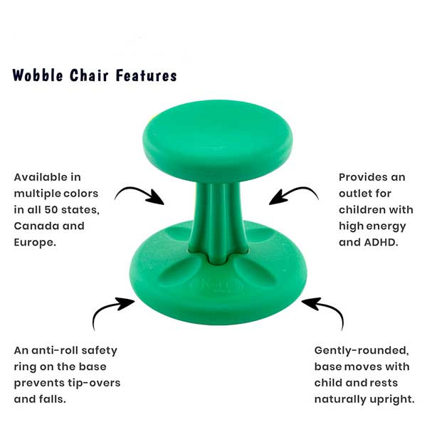 Toddler wobble chair 10 in. Green Shields Childcare Supplies