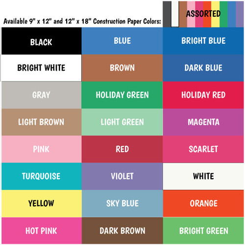 Colorations® Holiday Red 12 x 18 Heavyweight Construction Paper