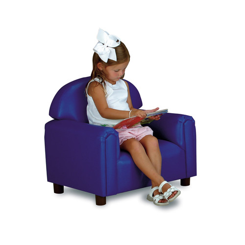 Vinyl Upholstery Blue Preschool Chair