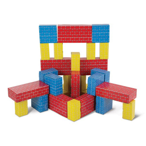 Deluxe Jumbo Cardboard Blocks - 40 Pieces for Kids