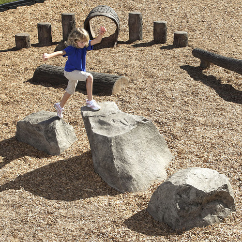 Stepping Boulders (2 small boulders and 1 small boulder)