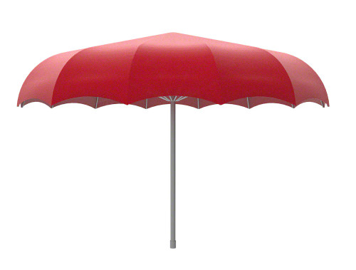 Large single post umbrella