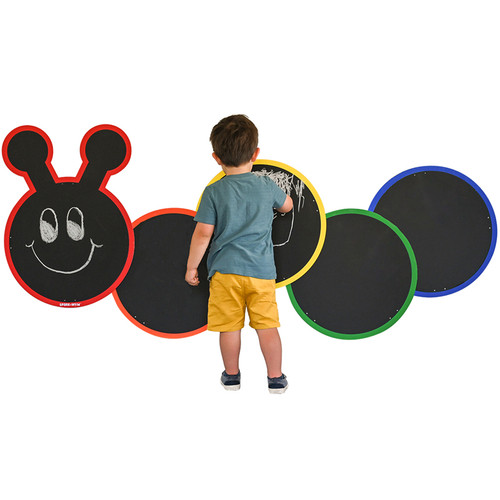Giant Caterpillar Chalkboard-5 Panels