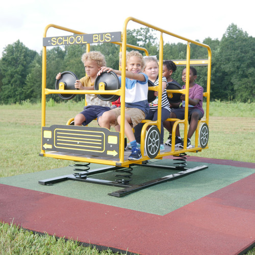 Rockin Time Spring School Bus