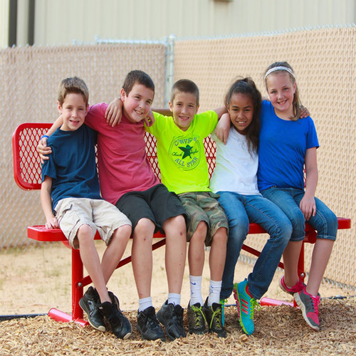 eight foot long park bench with back