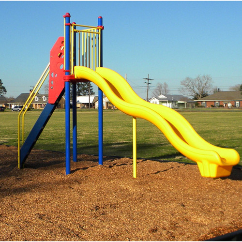 Playground wave slide