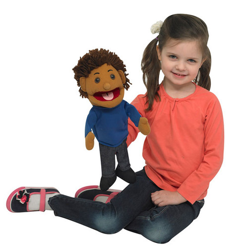 Children's Factory Various Skin Tone Ethnic Girl and Boy Puppet Set
