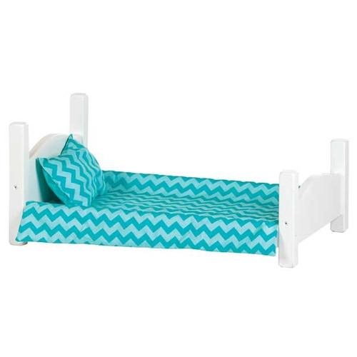 Doll Bed in White Shields Childcare Supplies