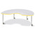 Kidney Activity Table 72"W x 48"D, 20"-31" Height - Gray/Yellow/Gray