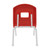 Split Bucket Chair-14" Seat Height, Silver Legs With Ball Glides