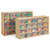 20 and 25 section cubby storage with clear bins