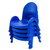 Value Stack 5" Chair-4 Pack, Royal Blue Stack