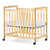 Wood Crib with Clear Ends and Adjustable Mattress