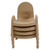 Value Stack 7" Chair-4 Pack, Natural Tan Front View