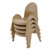 Value Stack 7" Chair-4 Pack, Natural Tan Stack