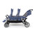 6 Seat Stroller with Folding Canopy