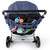 6 Seat Stroller with Canopy and Storage Basket