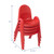 Value Stack 9" Chair-4 Pack, Candy Apple Red Dimensions