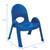 Value Stack 9" Chair-Royal Blue Dimensions