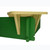 tan plastic corner seat for sandbox
