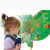 Crocodile activity wall panel with child