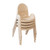 Value Stack 13" Chair-4 Pack, Natural Tan Product Image