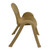 Value Stack 13" Chair-Natural Tan Side View