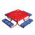Child size picnic table with learning top