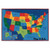 USA Map Rug 4' x 6'