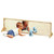 horizontal mirror stand with infant