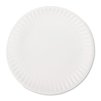 Dixie Clay Coated Paper Plates, 6, White, 100/Pack
