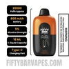 Gold Tobaccocino Fifty Bar 20k Disposable Vape Specifications