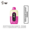 Pink Sour Straws Hidden Hills X Fifty Bar 20K Vape