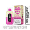 Pink Sour Straws Hidden Hills X Fifty Bar Vape With Package Box