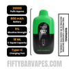 Sour Rainbow Fruitia X Fifty Bar 20K Vape Specification