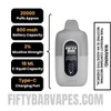Cinnamon Funnel Cake Fifty Bar 20K Silver Series 2% Disposable Vape Specifications