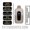 Sour Mango Fifty Bar 20K Texas Edition Disposable Vape Specifications