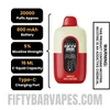 Apple Melonade Hidden Hills X Fifty Bar 20k Disposable Vape Specifications
